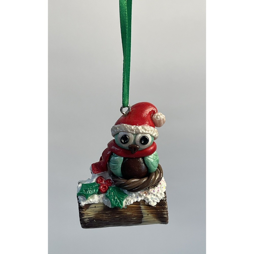 Owl On Branch Christmas Ornament Cute And Festive No Box